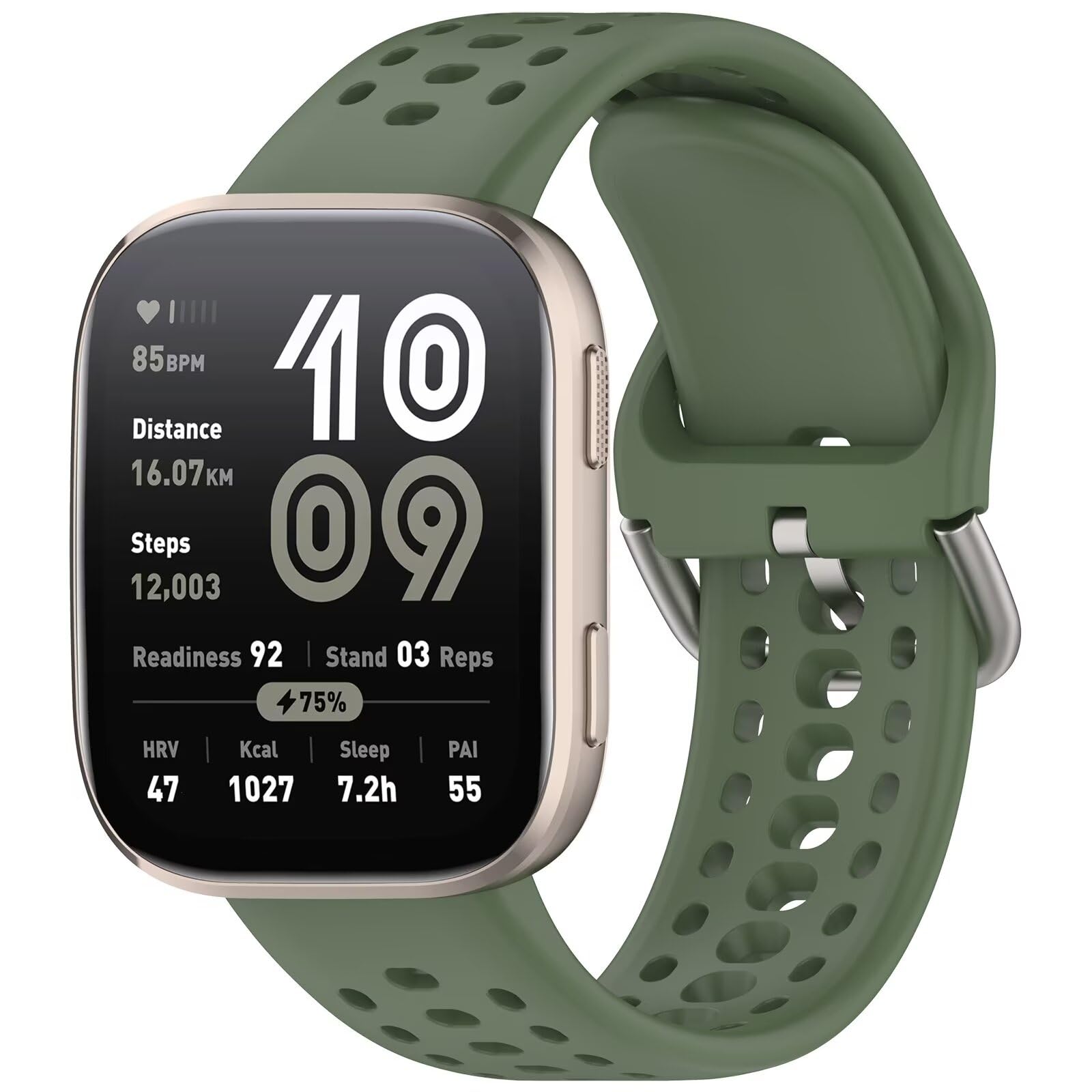 FTRONGRT Correa Compatible con Amazfit Bip 6/Bip Max, Suave Silicona, Cómodo Correa de Repuesto.