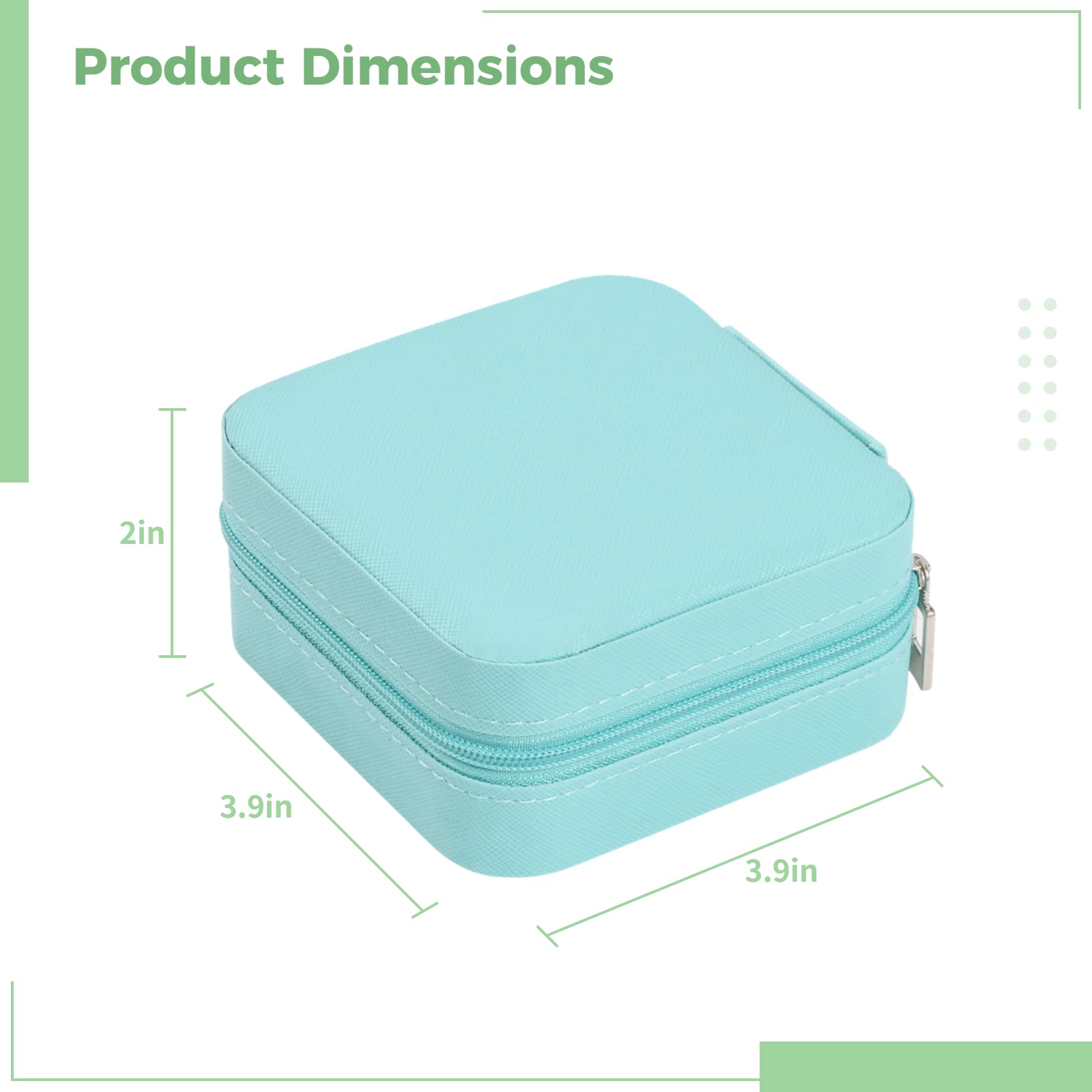 Joyero De Viaje Pequeño - Organizador De Piel Sintética | Doble Capa | Ideal Para Aretes, Anillos Y Collares