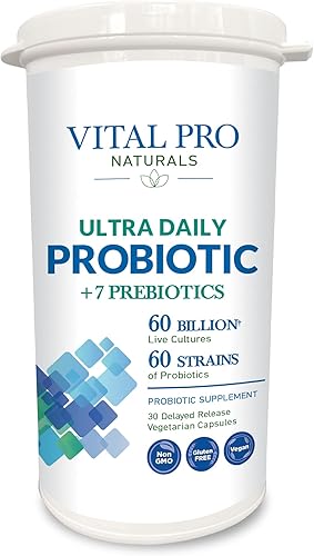 Vital Pro Naturals Ultra Daily Probiotic + Prebióticos, 30 cápsulas