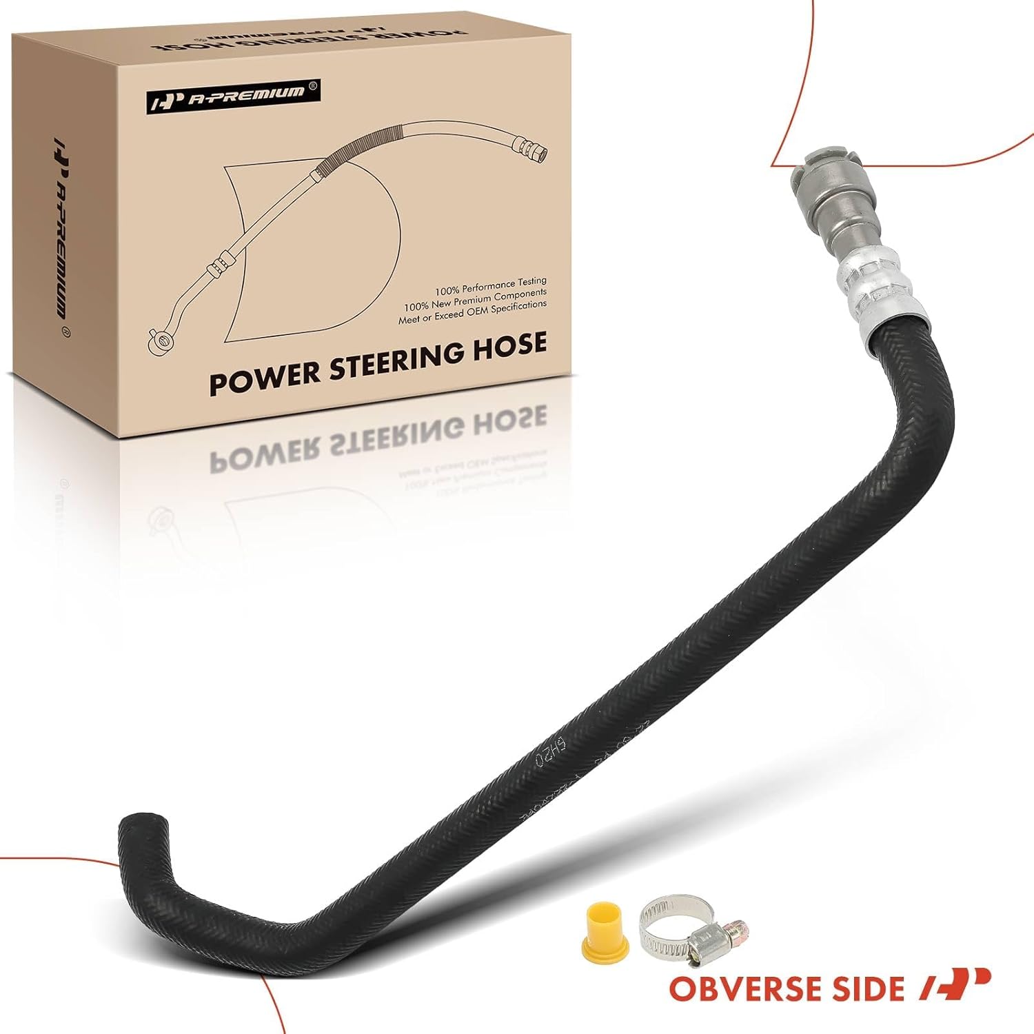 A-Premium Power Steering Hose Pressure & Return Hose Line Assembly Compatible with BMW E46 Series M3 2001-2006, Cooler To Reservoir