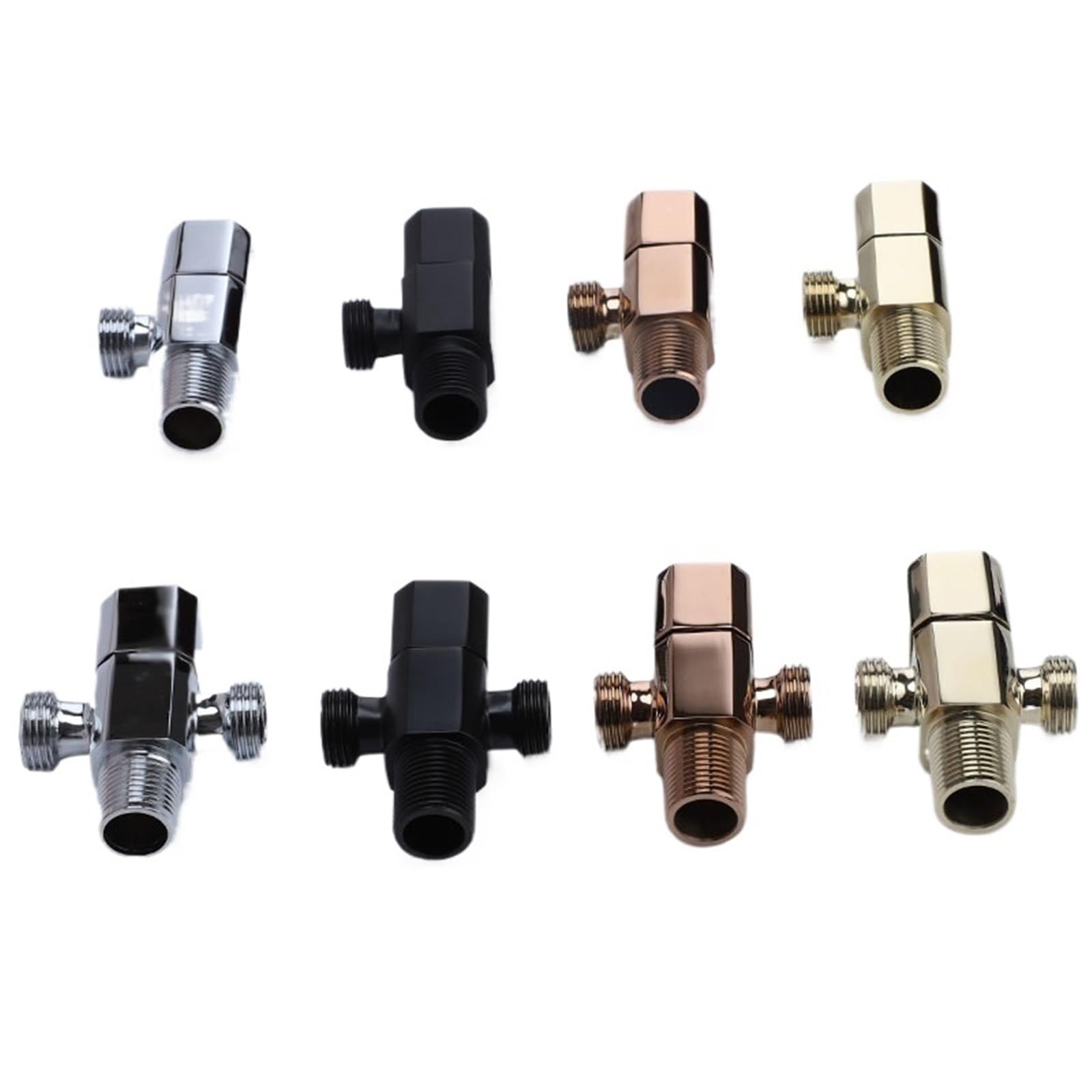 Valve， Brass Angle Faucet Stop Valve Multicolor(Chrome a)
