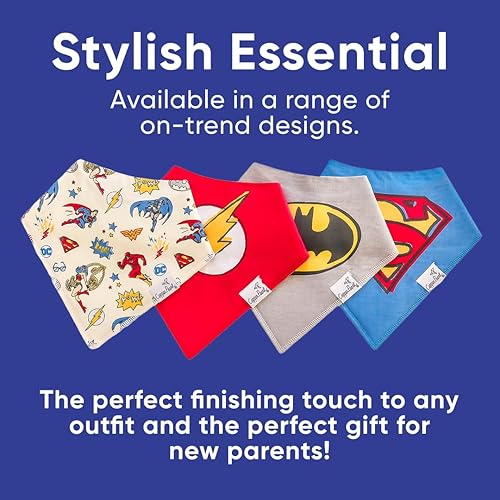 Miniatura 6 de Copper Pearl Baberos tipo bandana para bebé, baberos de algodón suave para babear y dentición, absorbentes, ajuste ajustable, muchos estilos