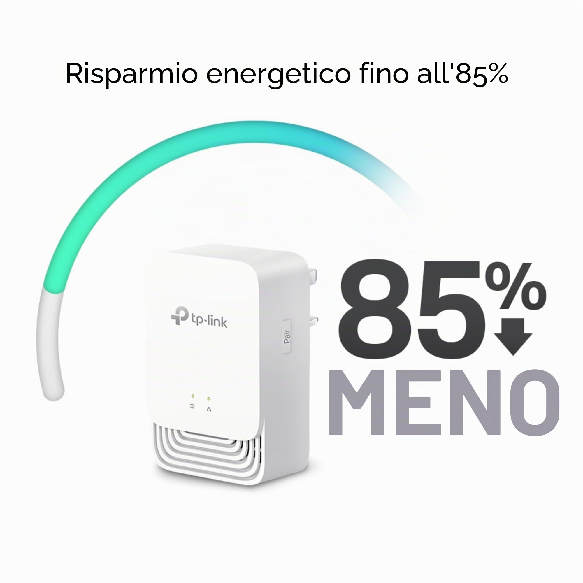 TP-Link PG1200 Kit Advanced Protocol G.hn 1200 Mbps Powerline Kit Adattatore Kit, 1+1 Porta Gigabit Ethernet, Risparmio energetico, Powerline WiFi Extender, non funziona con HomePlug AV/AV2, 8K