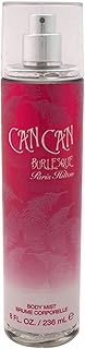 Paris Hilton Fragrância de névoa corporal burlesca Can Can Can para mulheres | Brincalhão e sedutor | Aroma frutado e floral com notas de clementina, nectarina, cassis, framboesa e orquídea selvagem | 236 ml