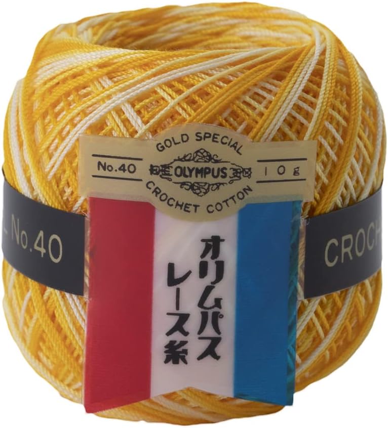 orimupasu, [Color Number: 55] Gold Vote Lace Thread # 40, G Blur