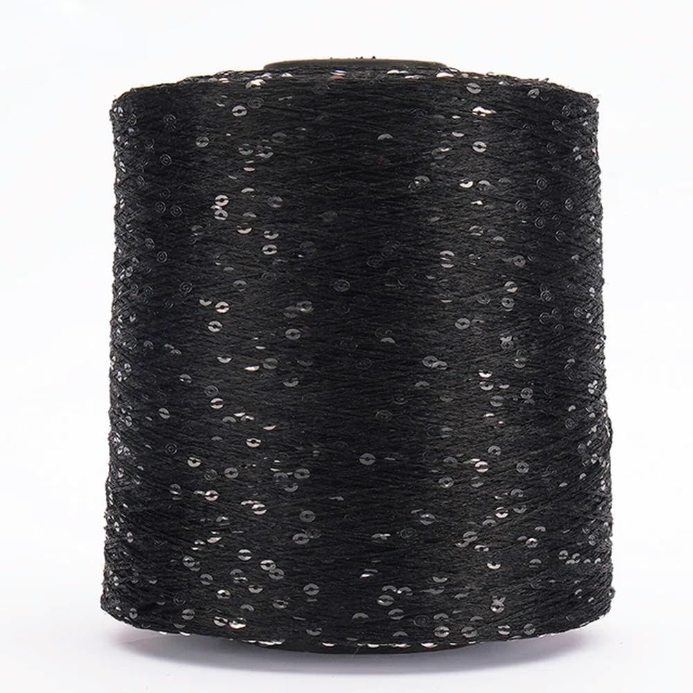TPIONEER 500G Glitter FancyYarn Sequin Hand Crochet Thread Knitting Clothes Needleworkyarn With Sequins Knitting Yarn Needlework Sequins — image 1
