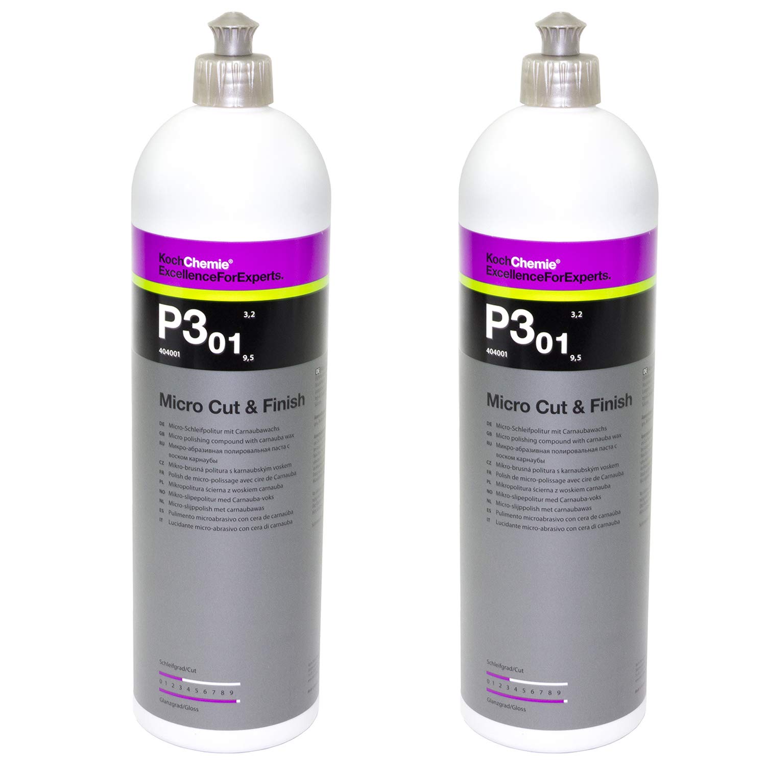 Micro Schleifpolitur mit Carnaubawachs Cut & Finish P3.01 Koch Chemie 2 Liter