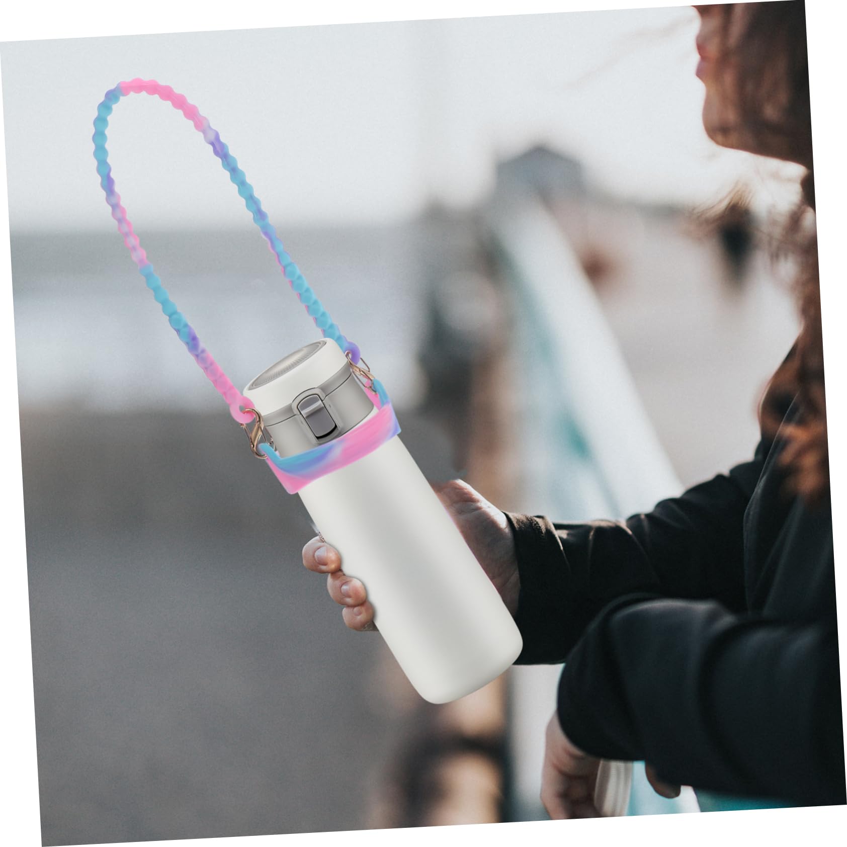 TOYANDONA Sangle pour Bouteille d'eau D'Extérieur Porte-Bouteille Sangle De Transport Bouteille d'eau Bouteille De Course Porte-Bouteille Pliable Sangle en Acier