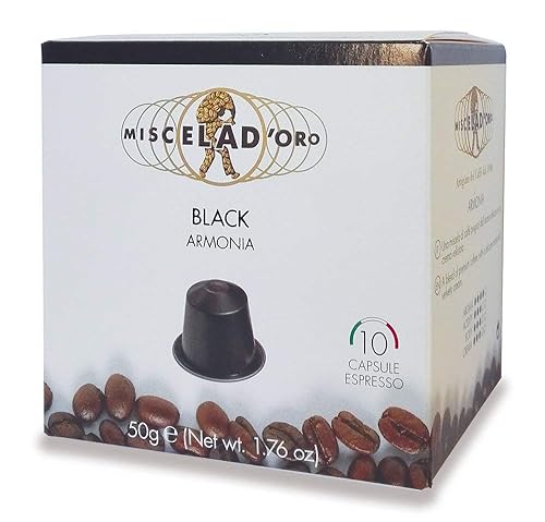 Miscela d'Oro Cremoso Espresso Cápsulas compatibles con máquinas originales de línea, cajas de 10 x 10 unidades (estuche completo)