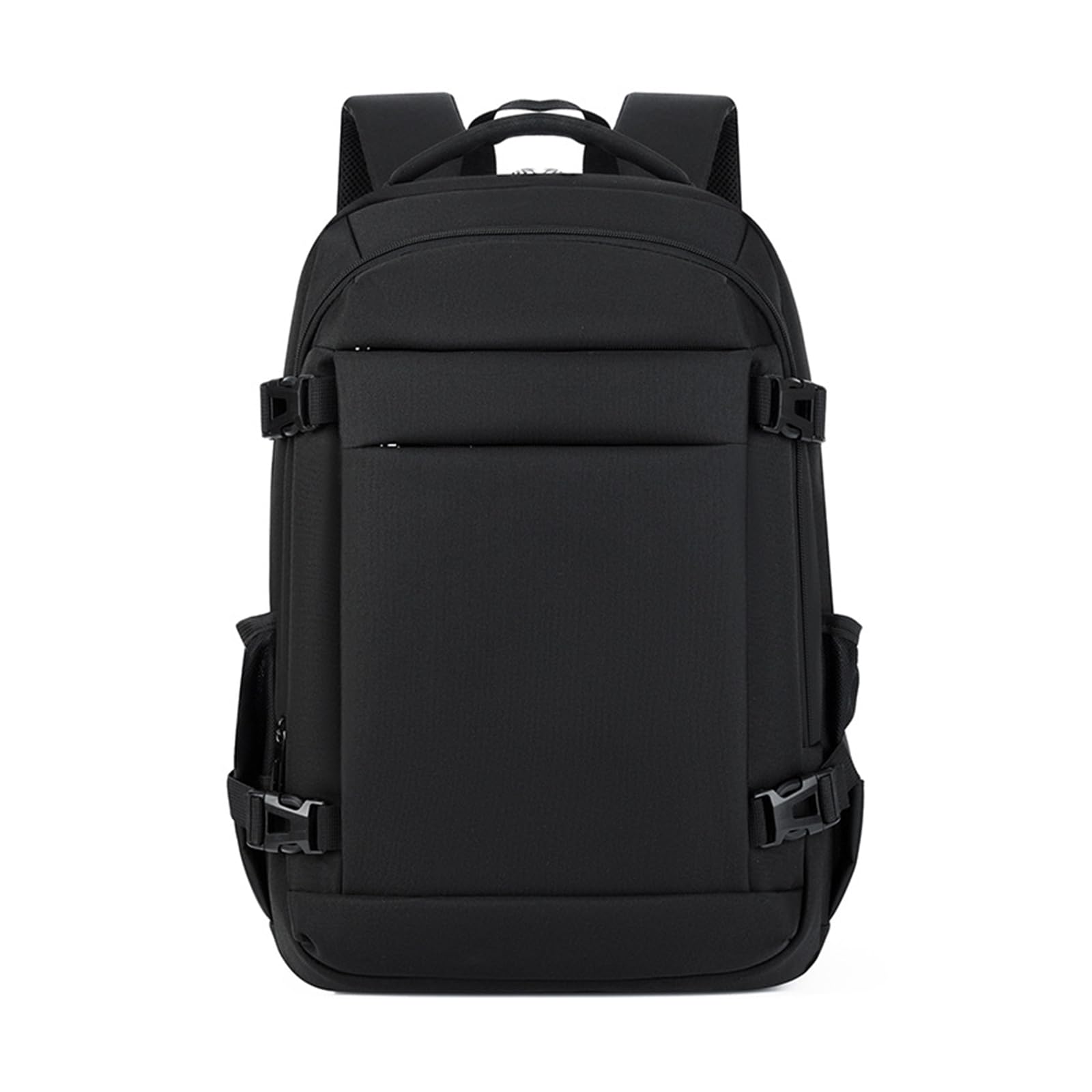 FANDARE Zaino Porta PC 16 Pollici Impermeabile Uomo Donna Nero A | spallacci imbottiti a nido d'ape, cinghia per valigia, scomparto laptop 16.5", tessuto Oxford antispruzzo, capienza multipla