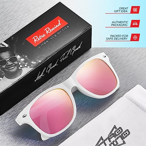 Image of Retro Rewind Kids Sunglasses for Boys Girls Age 3-12 - Shatterproof UV400 Toddler Children Sun Glasses