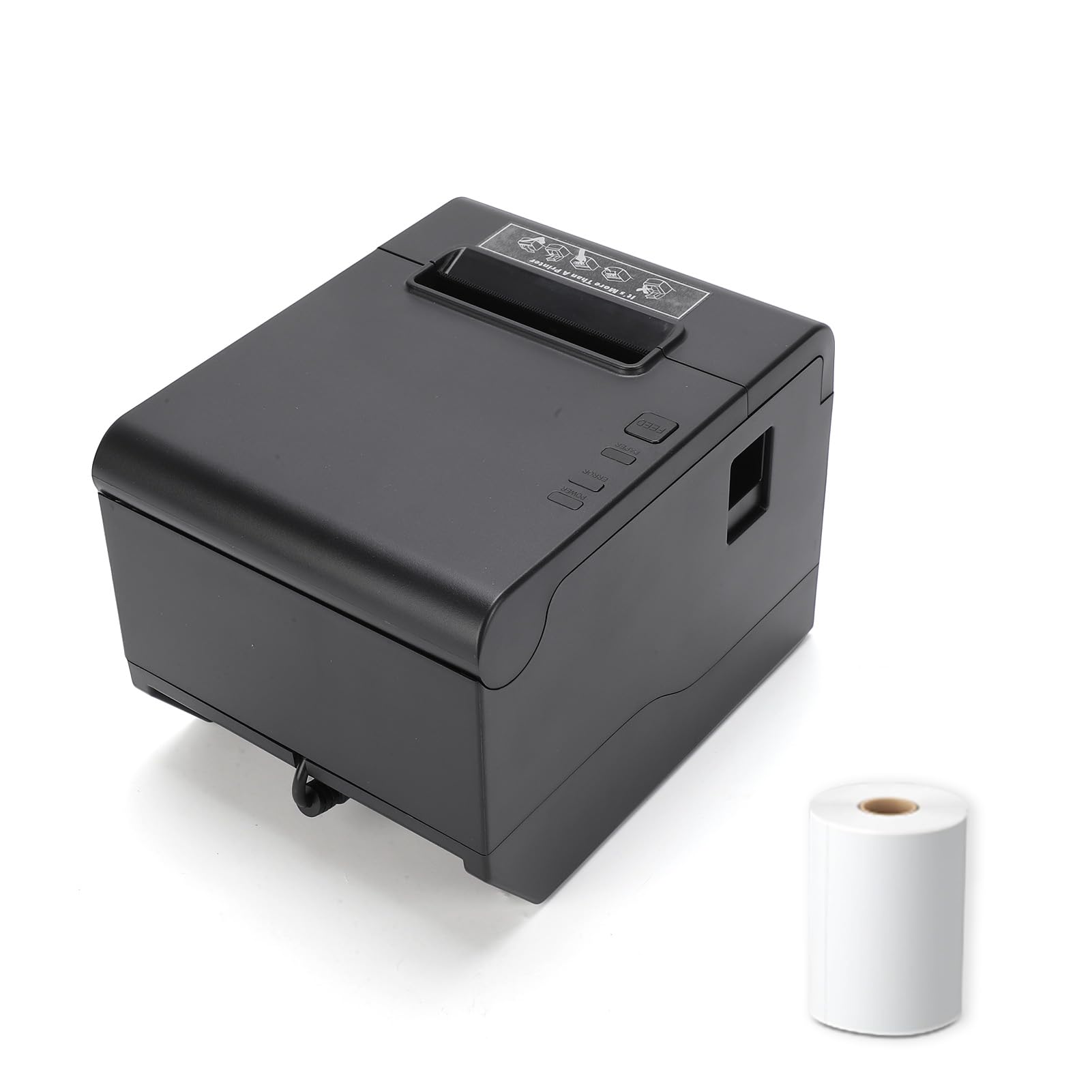 HUIOP Termiczna Drukarka pokwitowań 80 Mm USB + WIFI z automatyczną obcinarką do Sklepów Detalicznych Supermarket Restauracja Kuchnia (Wtyczka UE)