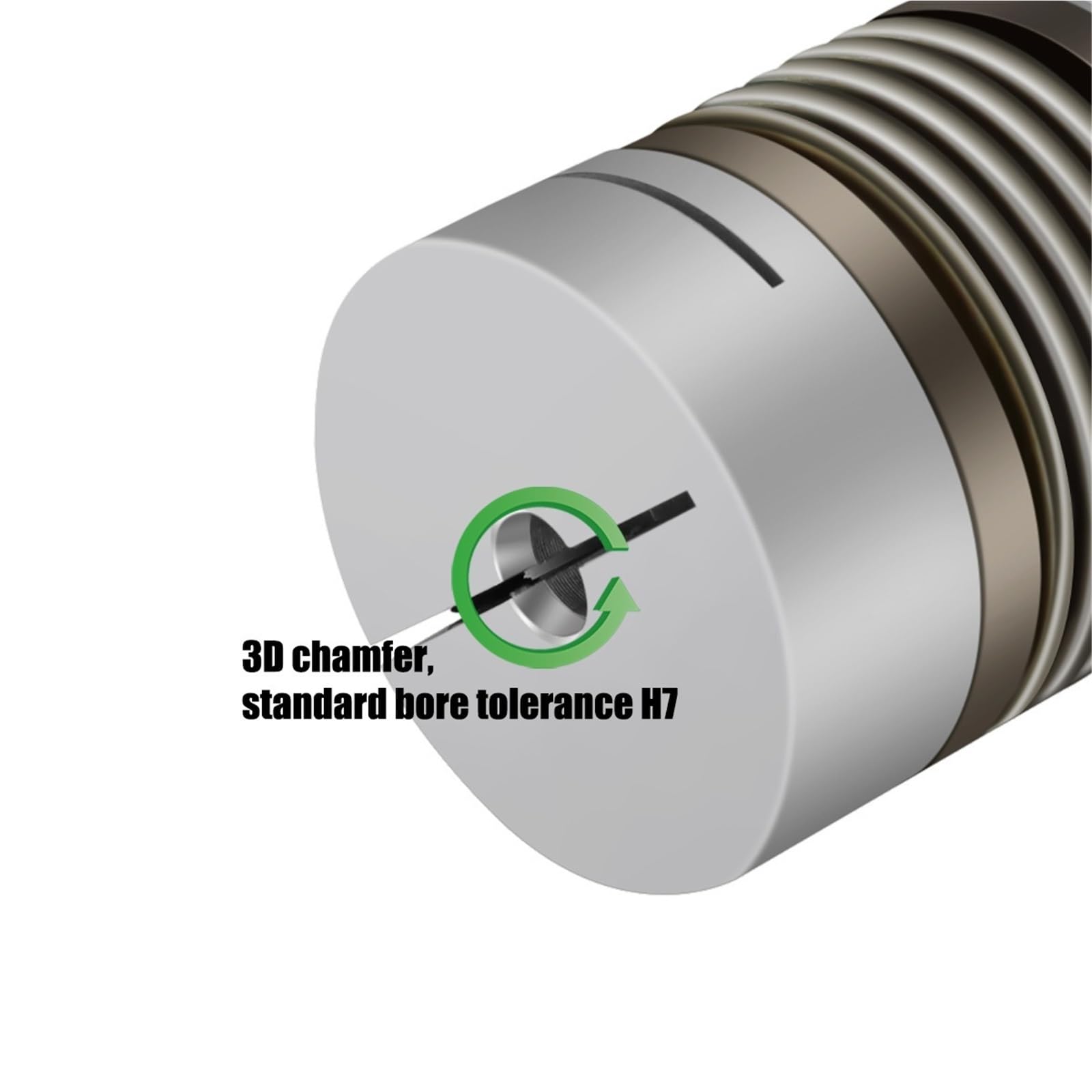 Giunto ondulato D16L28 3/4/5/6/6,35/8 mm in lega di alluminio CNC for accoppiatore motore passo-passo 1 pezzo(5X6)