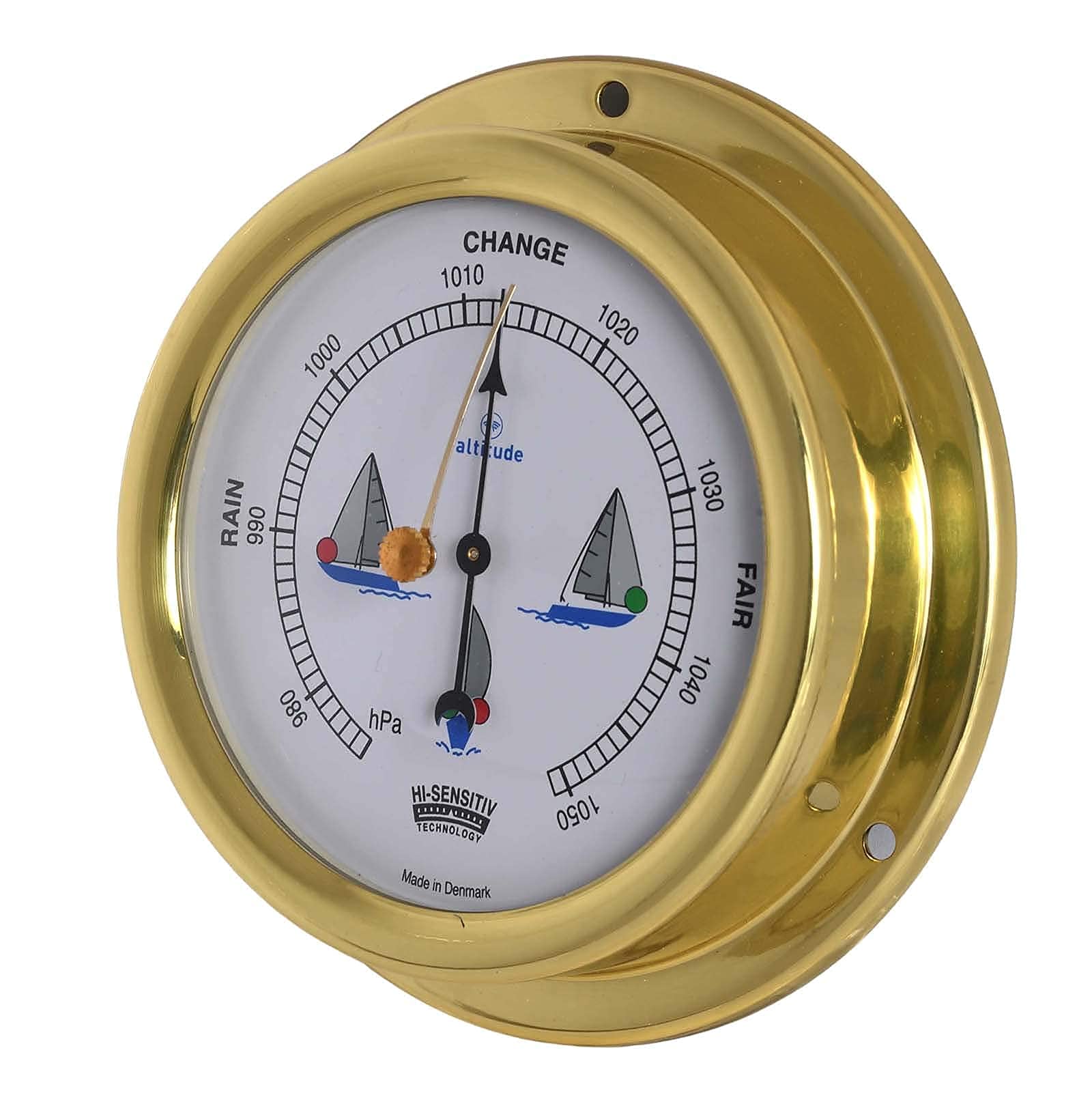 Delite 858buk Altitude Baromètre laiton 125 mm x 40 mm
