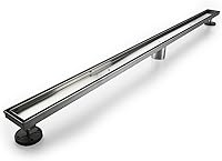 Vista 2 de Neodrain Drenaje de ducha lineal de 60 pulgadas con rejilla de inserción de azulejos, fabricante profesional de drenaje de piso de ducha rectangular