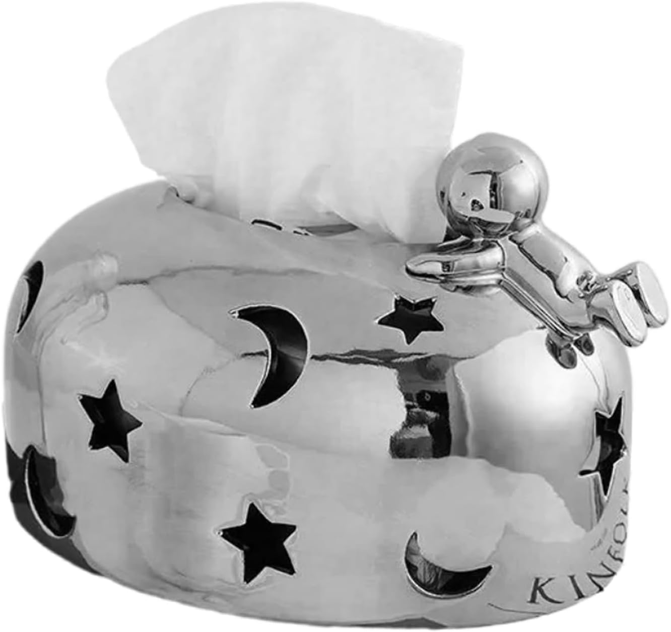Modern Designs Elegant Silver Resin Tissue Box Suitable For Various Environment And Paper Size Home Organization Holder