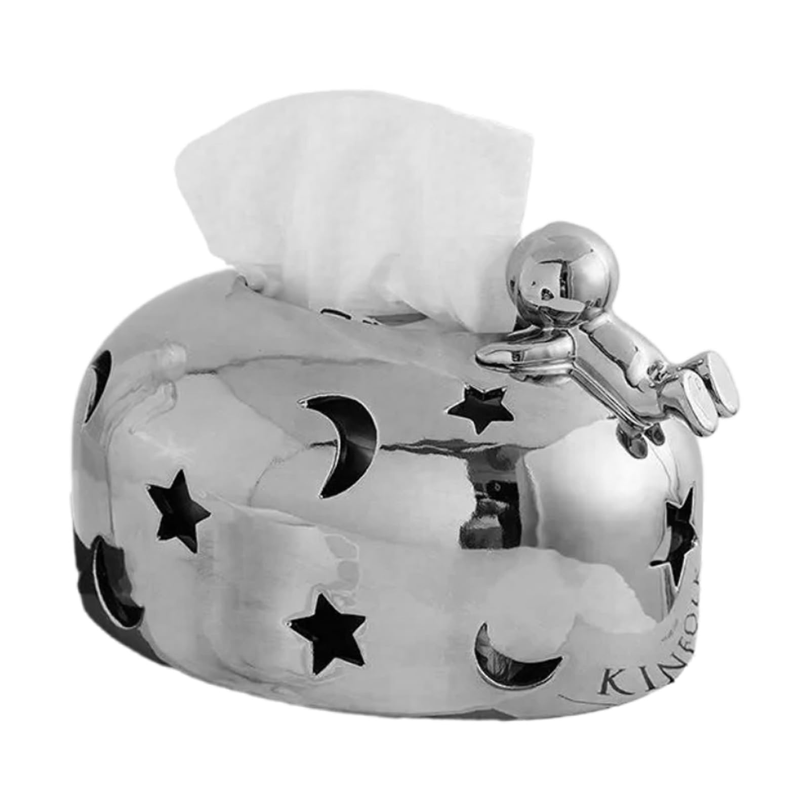 Sturdy Resin Tissue Box in Elegant Silver Color for a Touch of Elegant in Any Room Tissue Storage Solution Daily Use Stylish Dispenser
