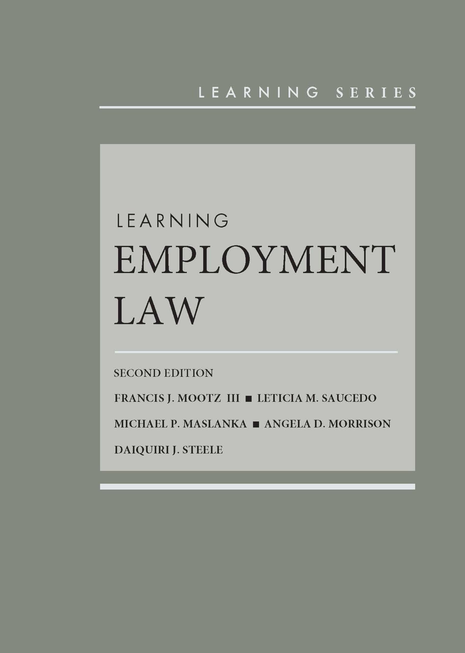 Learning Employment Law (Learning Series)