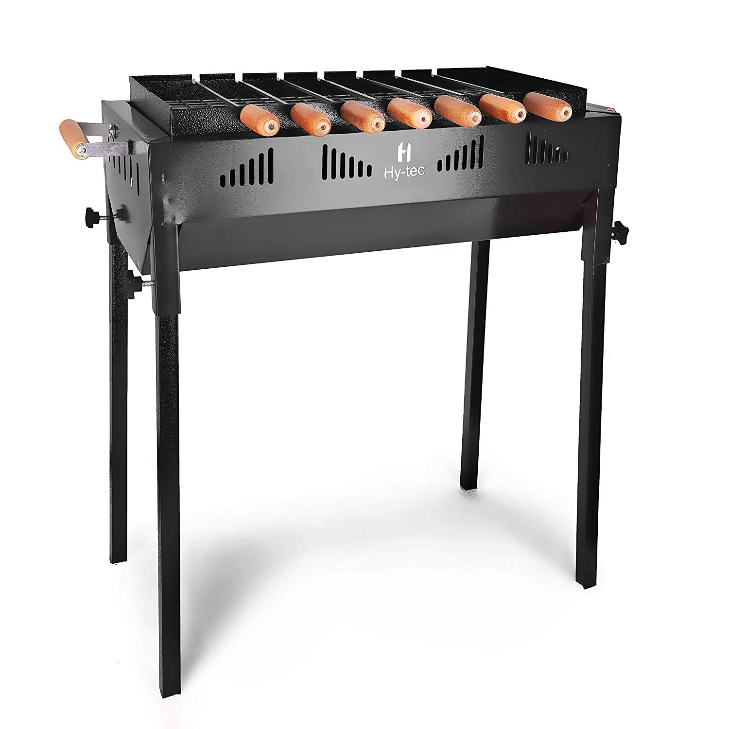 H Hy-tec (Device) HYBB-06 Terrace Garden Barbeque Grill with 7 Skewers (Structure Black)