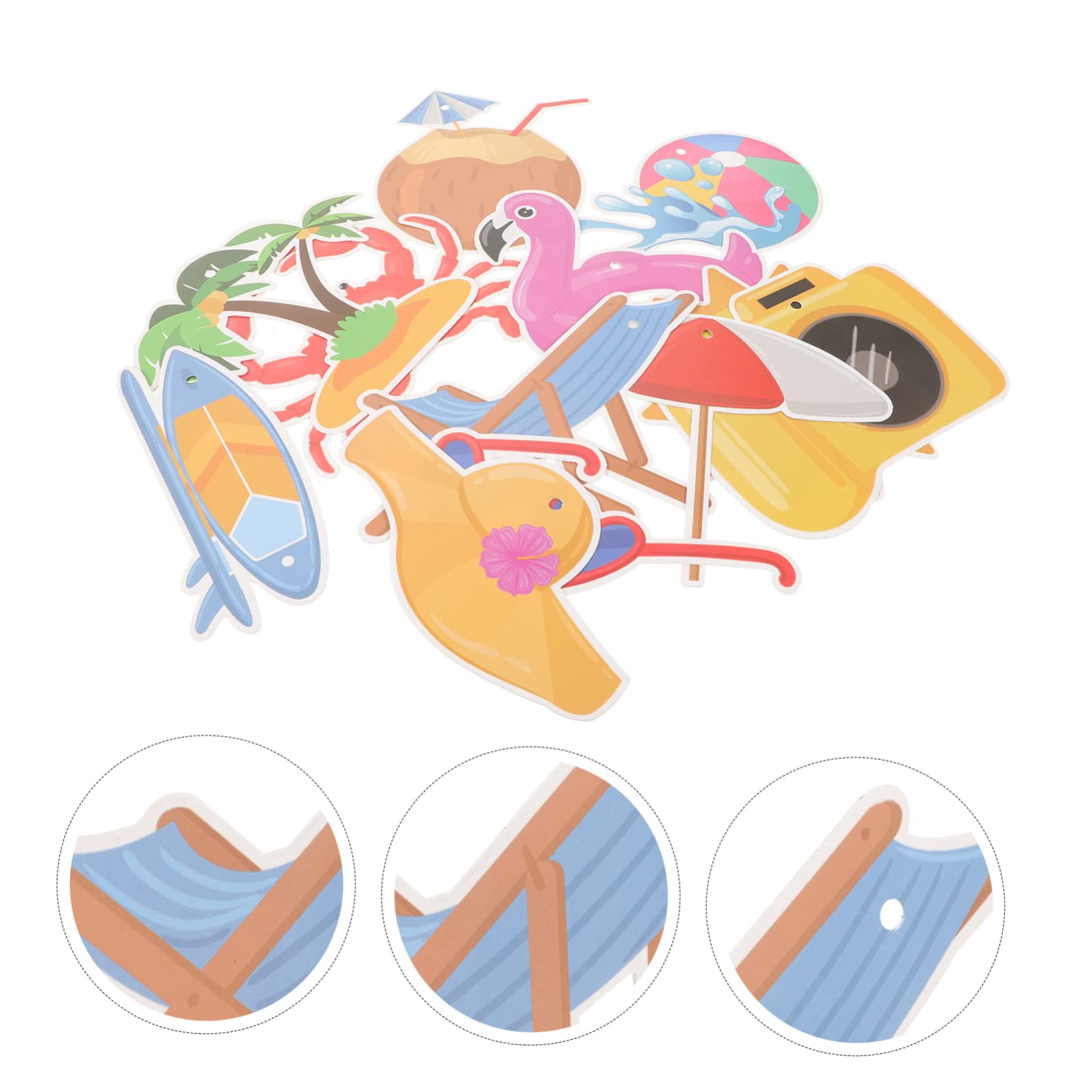MAGICLULU 4 Set Di Decorazioni Per Feste A Tema Hawaiano Decorazioni Di Carta Da Appendere Per Feste Tropicali 12 Pezzi * 4