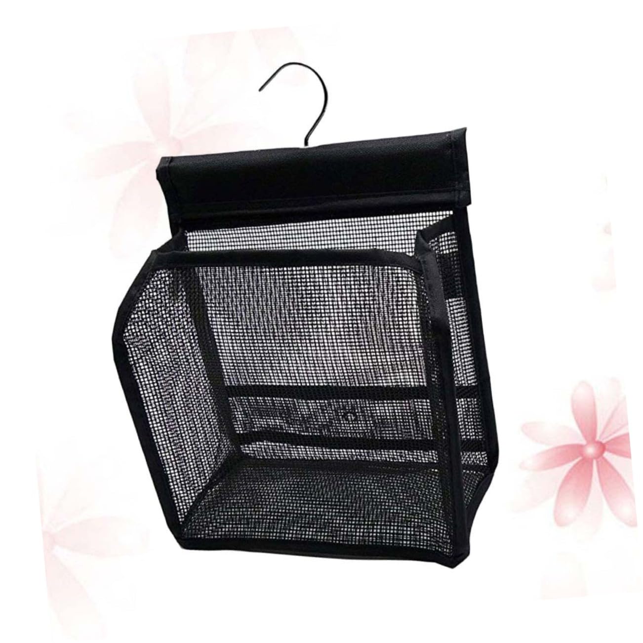 LIFKOME Set di 3 Ceste Portaoggetti Nero in Pvc per Doccia Sezione Interna Profonda, Organizer Bagno da Appendere per Accessori da Viaggio e Uso Quotidiano