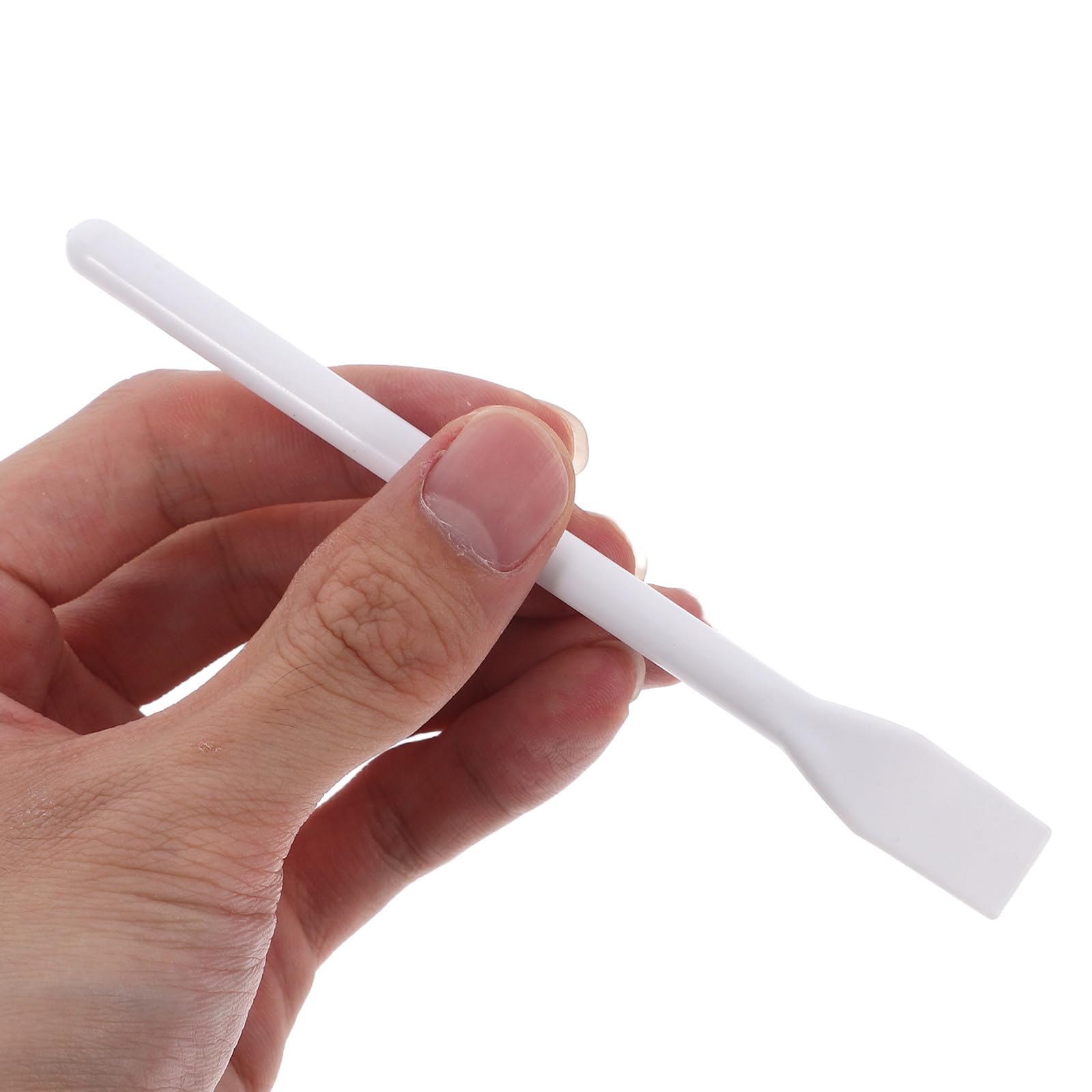 SUPVOX Bastoncini per Miscelazione in Plastica 10 Pezzi Leggeri e Portatili per Casa e Ufficio Applicatore Spatola per Colla e Trucco Bianco