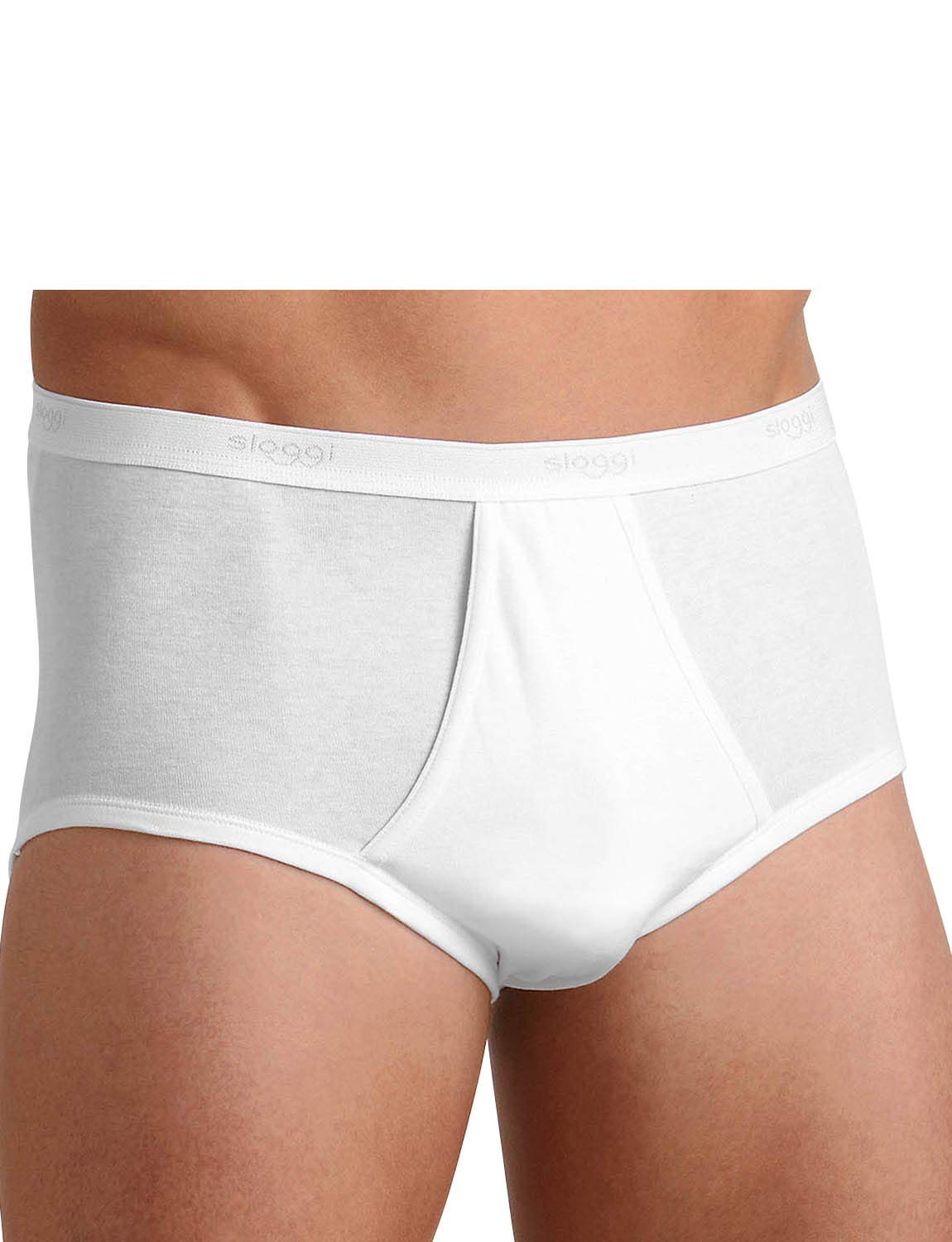 Sloggi Men's White Basic Maxi (Twin Pack) (White/S/32)
