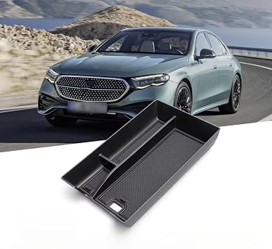 Fit for Mercedes Benz E Class 2024 2025,Armrest Storage Box,Center Console Tray Accessories,Organizer Case Center Console,Armrest Box Tray Center Console,Car Supplies