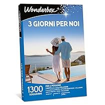 WONDERBOX – Cofanetto Regalo – 3 Giorni per Noi – 2070 Soggiorni – Hotel a 4 et 3 stelle – 2 Notti + 2 Colazioni – Idea Regalo di Coppia – Per Compleanno