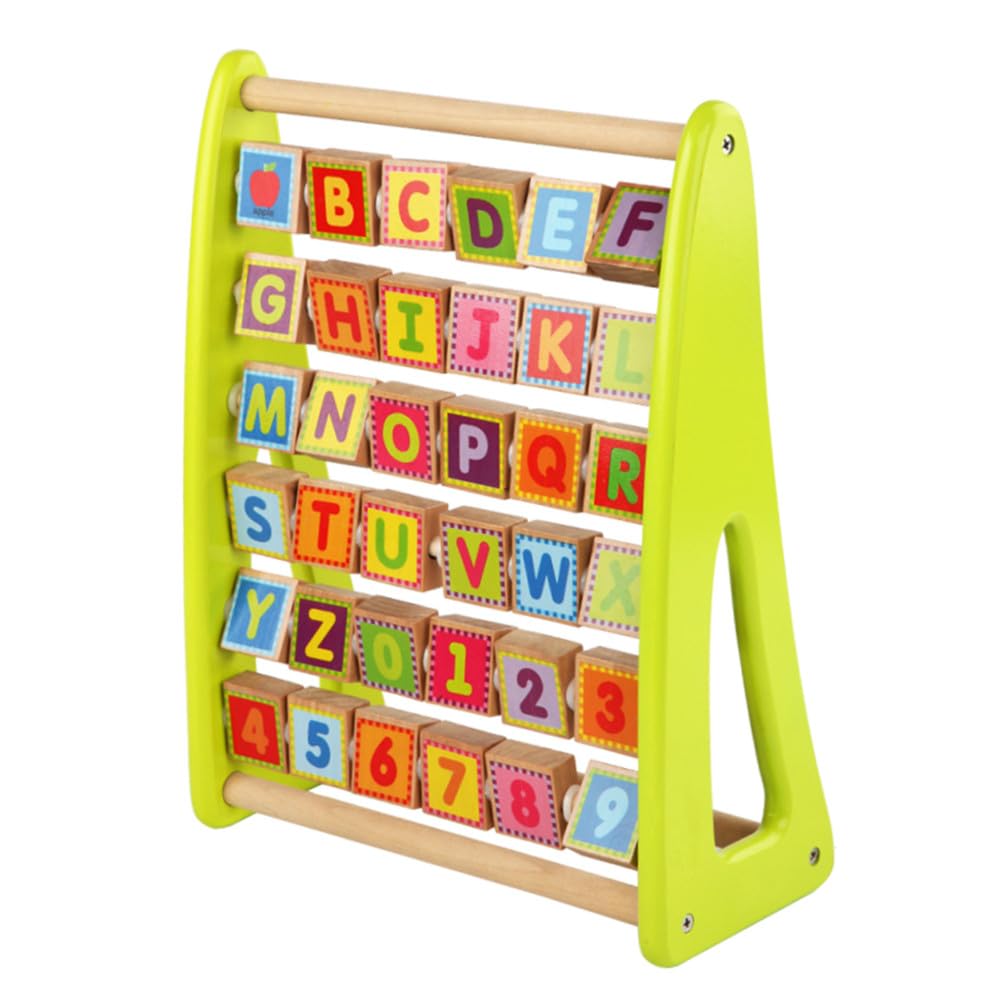 Tablero Multifuncional de Letras en Madera para Niños, Juguete Educativo Seguro el Desarrollo Cognitivo, Adecuado para Aprendizaje Temprano y Juegos de Mesa