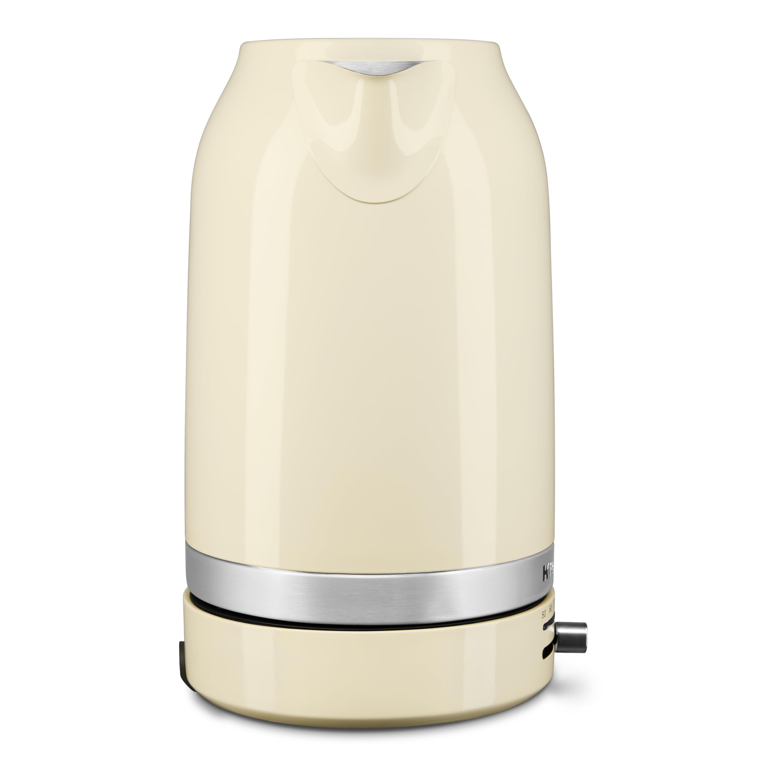KitchenAid Hervidor de Agua Eléctrico con Control de Temperatura | Calentador Eléctrico de 1,7L | Jarra con Filtro Antical Extraíble | 2400W | Acero Inoxydable (Almendra)