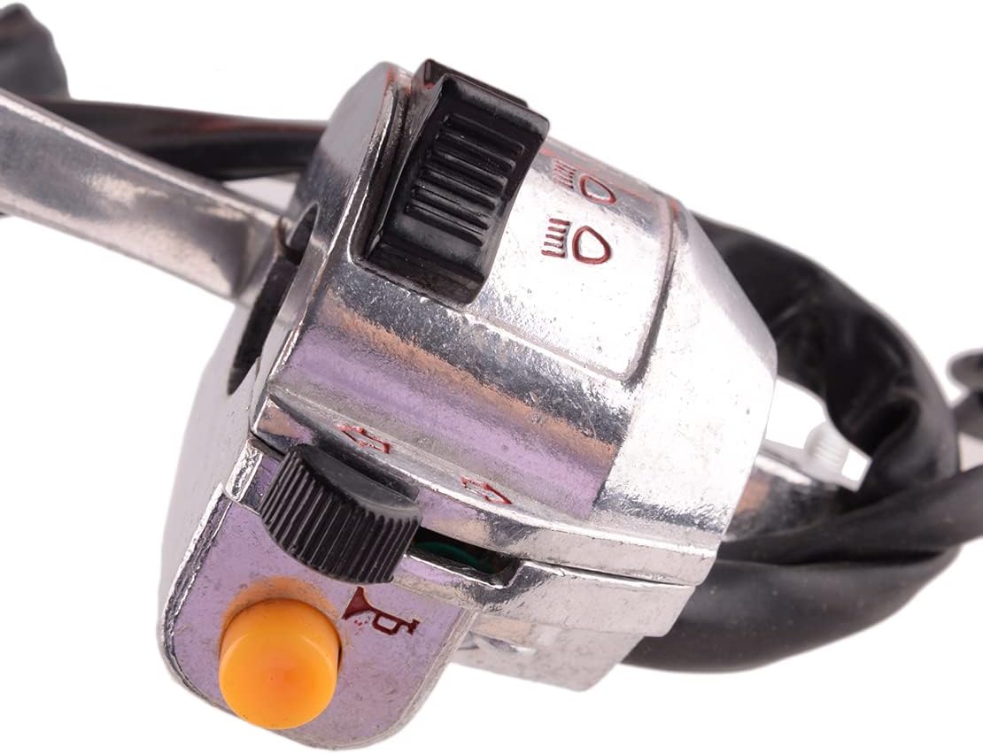 Pair 7/8" Handlebar Switch Gear Clutch Lever Compatible for Honda CB125S 1973-1976 CT90 1966-1979 XL350 1974-1978