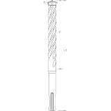 Bosch EXPERT SDS plus-7X wiertło udarowe 8 x 200 x 265 mm do młotowiertarek, 10 szt