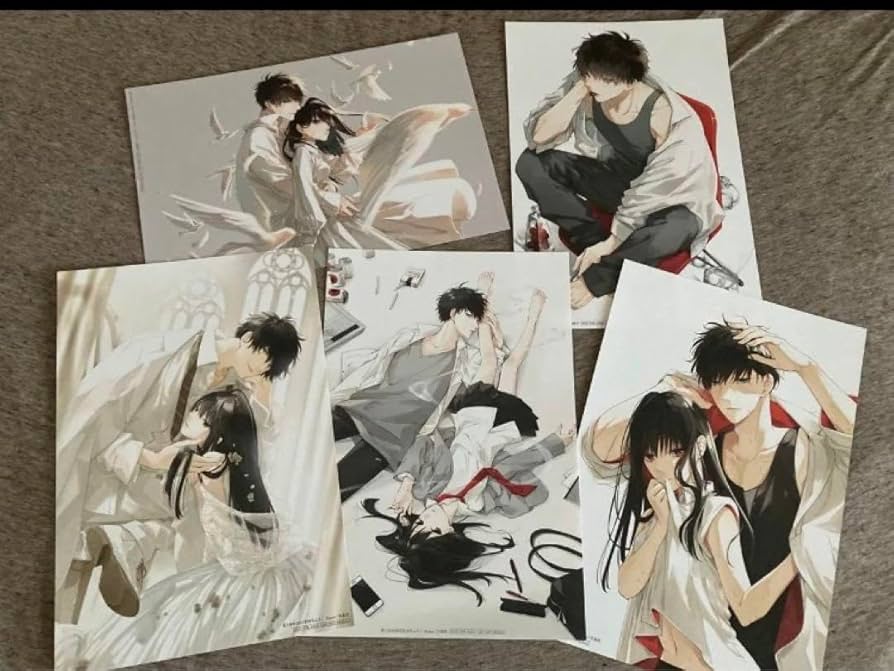 Amazon.co.jp: 墜落JKと廃人教師 複製原画5枚セット① : おもちゃ