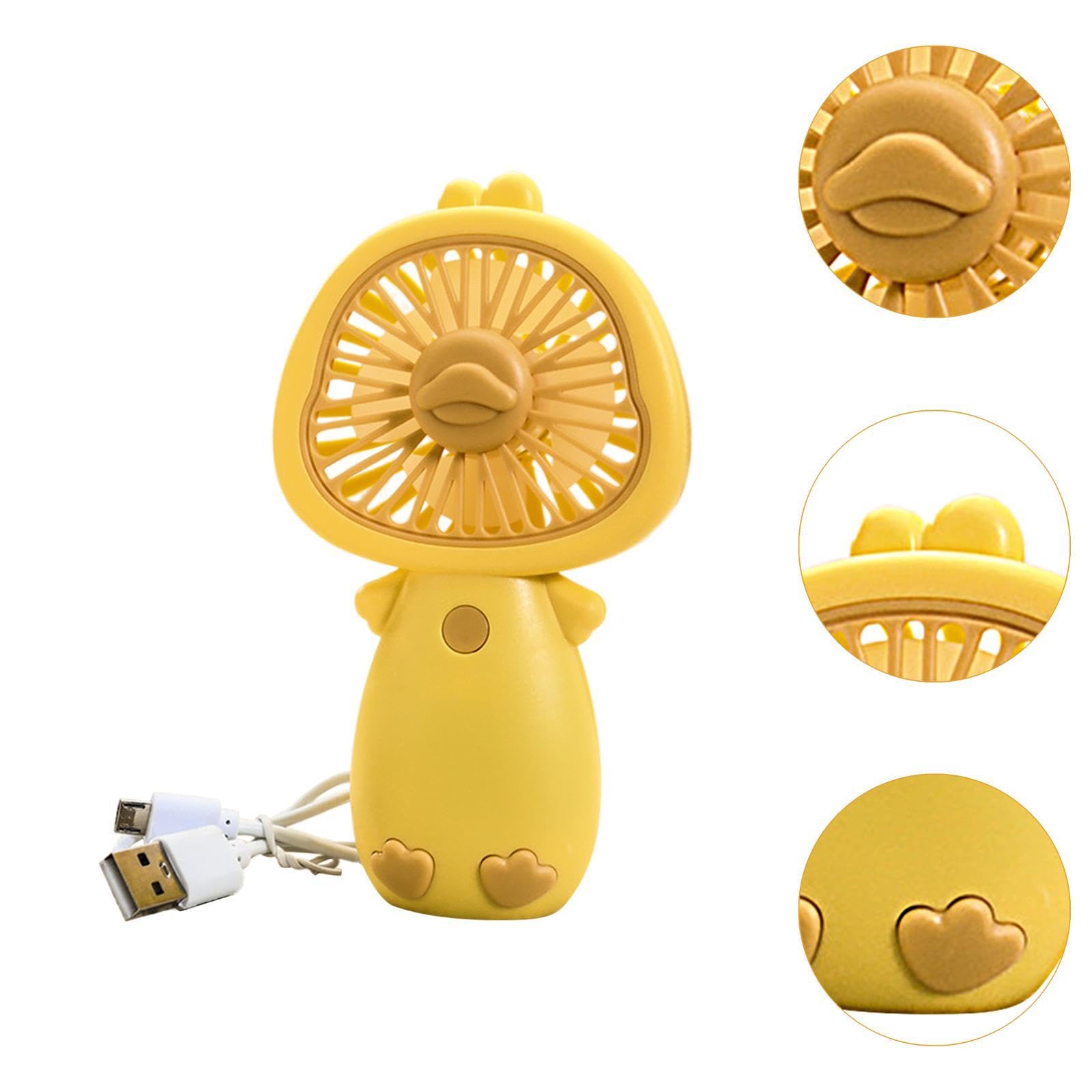 Mini Ventilatore Portatile USB, Silenzioso, con Tre Velocità, Compatto, in Materiale PP, Ideale per, 6 pezzi
