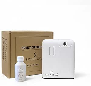 Mxmoonant Diffusore di Oli Essenziali senza Acqua con Nebbia Fredda, Copertura 60-100㎡, Bottiglia di Olio da 200ml, da Parete, App Control&Timer, per Grandi Ambienti, Casa, Ufficio, Negozio
