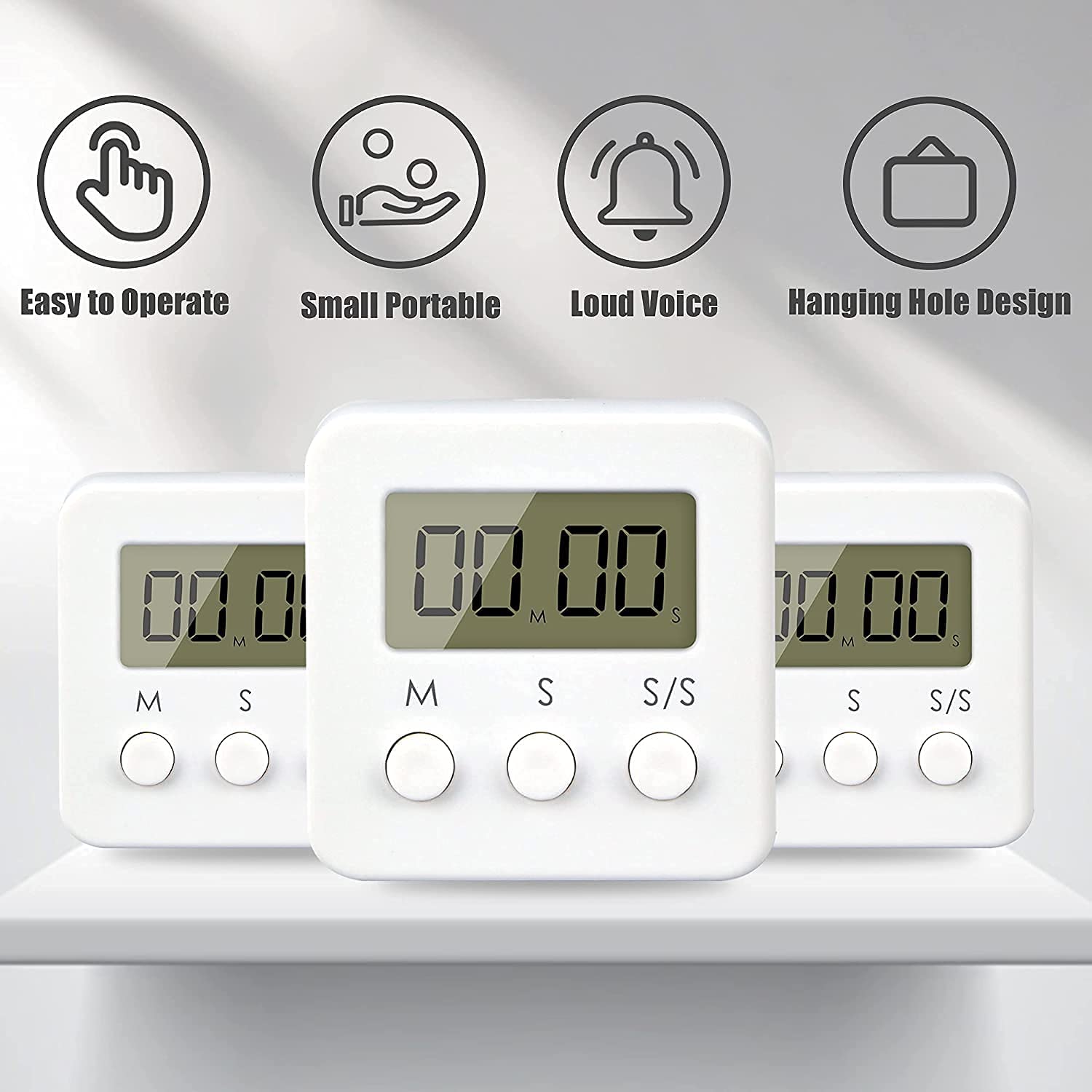 Digitale Küche Timer Glocke Wecker Schlaf Multifuc... – Viceal