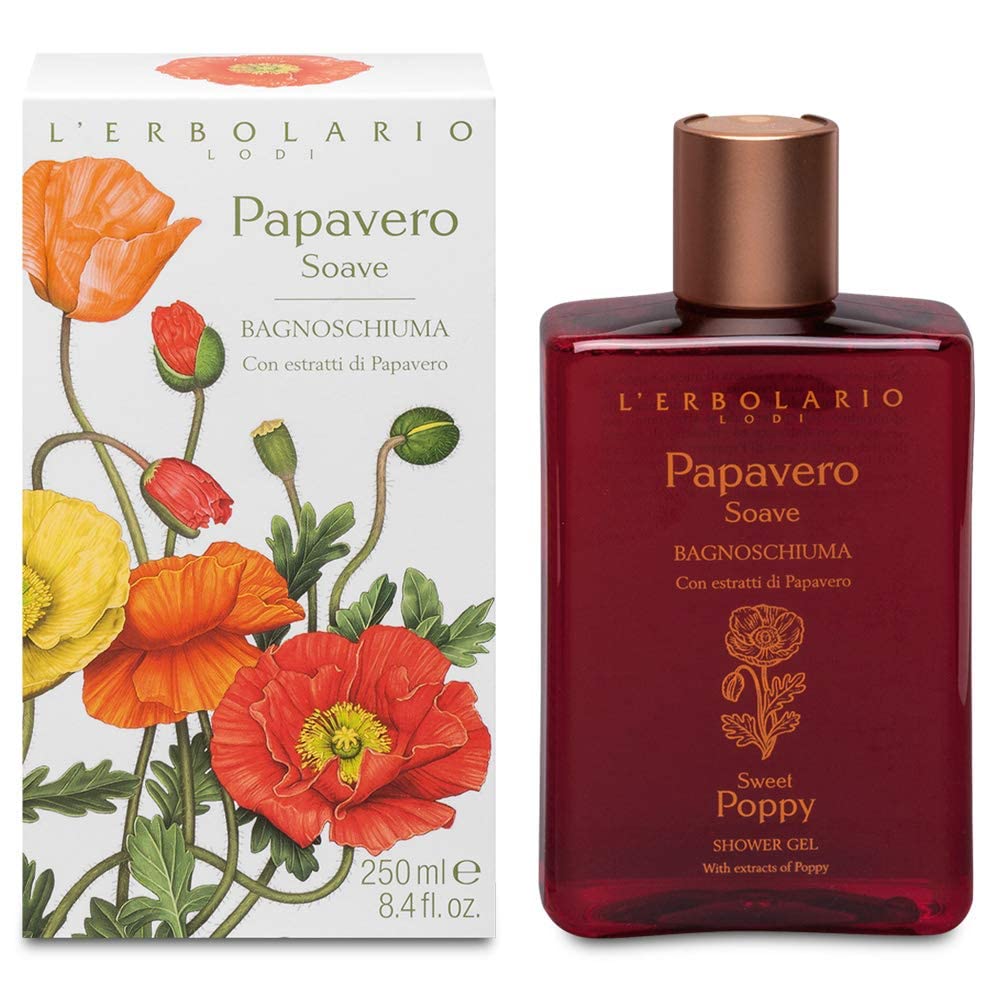 L' Erbolario Confezione Regalo PAPAVERO SOAVE DUO - Bagnoschiuma 250 ml + Profumo 15 ml