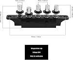 2pcs 250V 4A Range Hood Control Keyboard Switches 5 Position 5 Speed Plug-in Keyboard Button Switch Used for Kitchen Range Hood and Range Hood