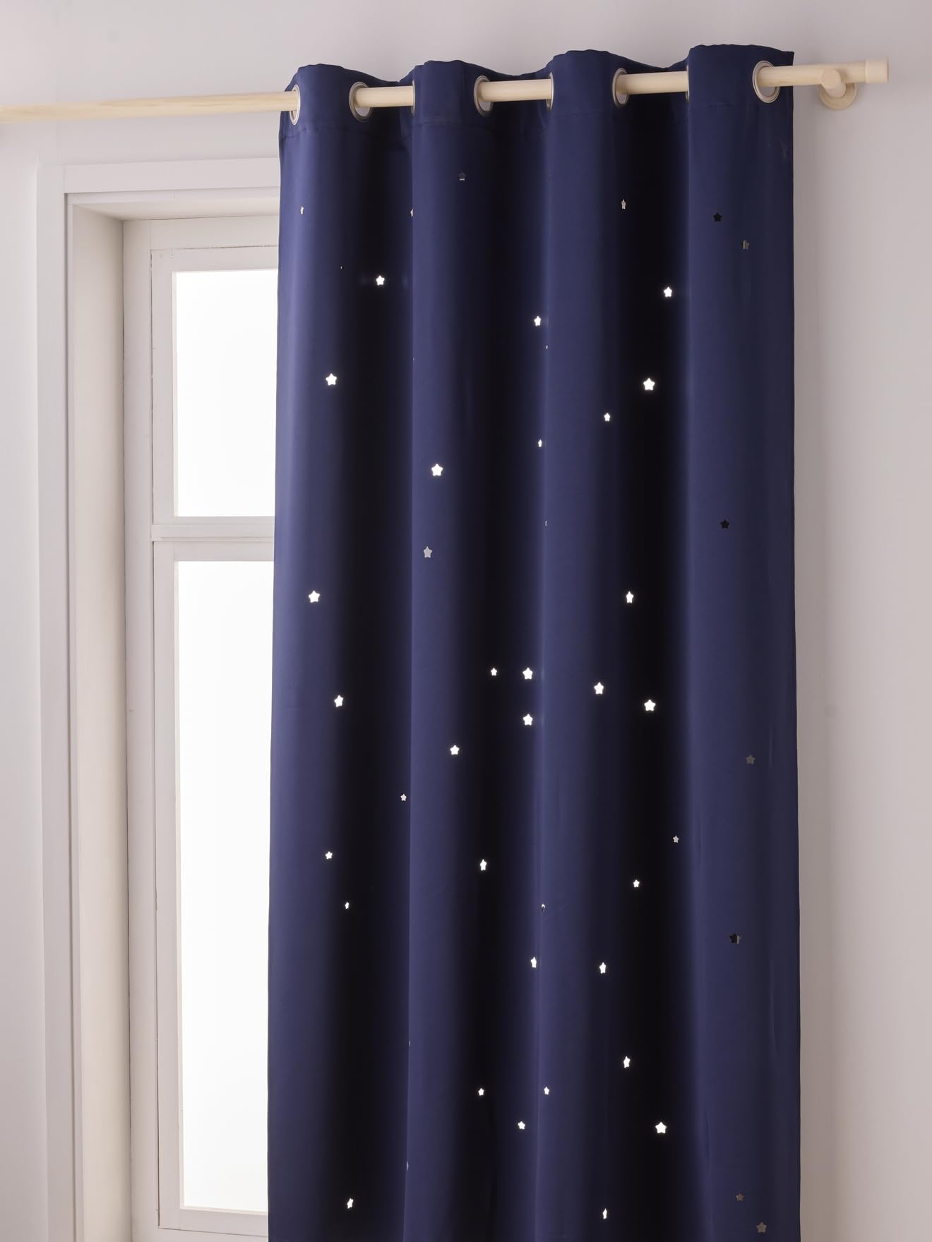 VERTBAUDET Rideau assombrissant Marine/​étoiles 135X240