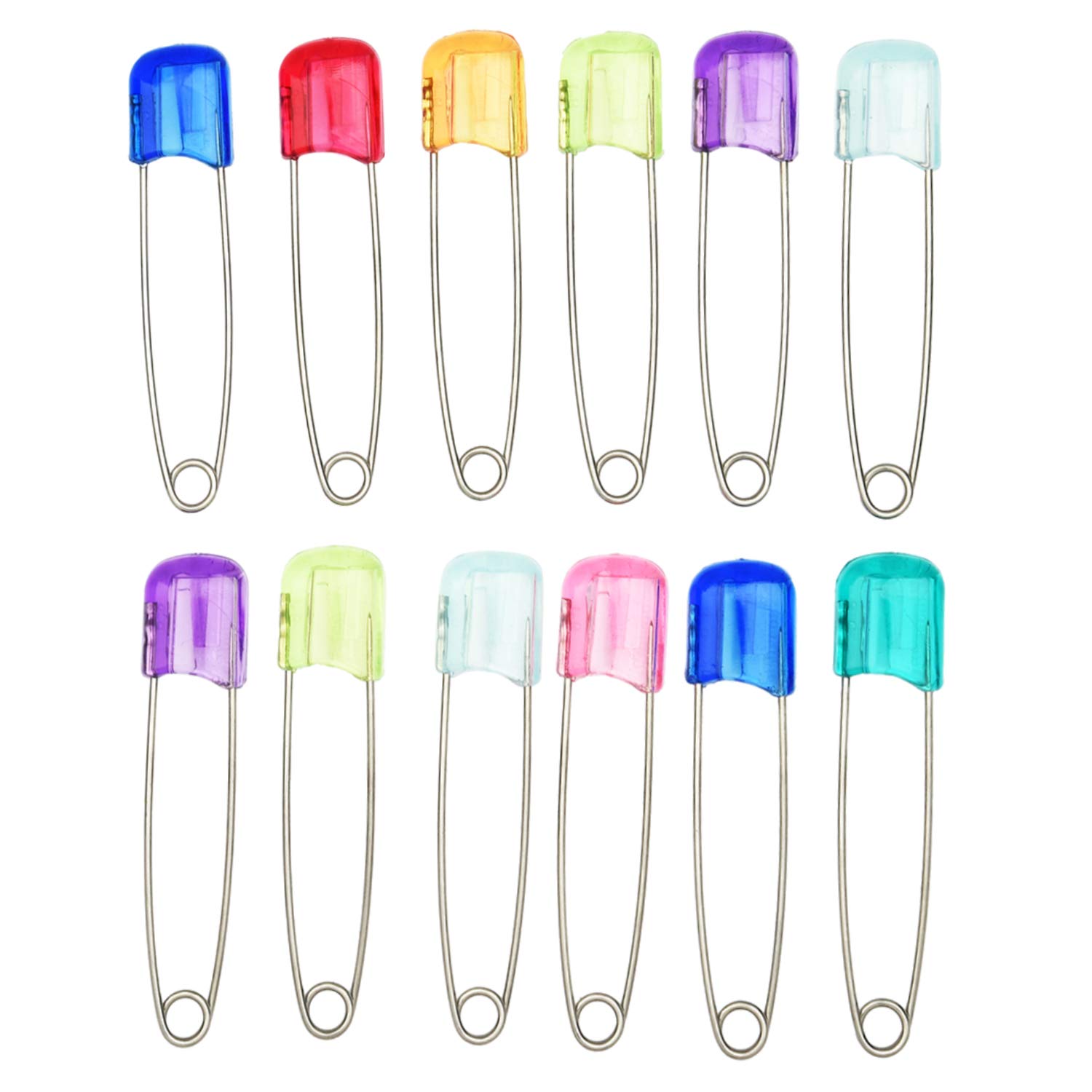 AccessHer Multicolor Mettalic Color Stainless Steel Safety Pin Nappy Pin Saree pin Hijab Pin For Women and girls Pack of 12 (B07MB5GNYQ) Amazon Price History, Amazon Price Tracker