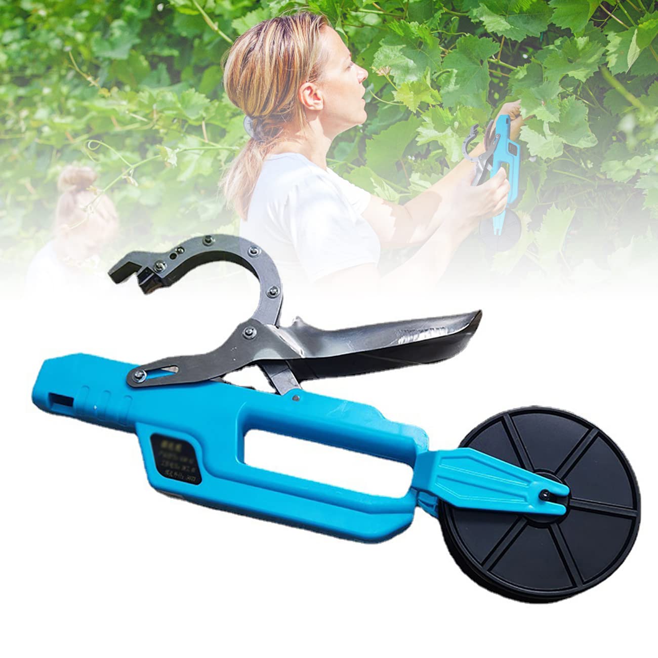 FAXIOAWA Legatrice Elettrica per Piante Senza Fili, Legatrice per Piante, Set per Legare Elettrico da Giardino con Nastro per Piante, Legatrice per Nastro per Innesto per Pomodoro UVA Verdure Fiore