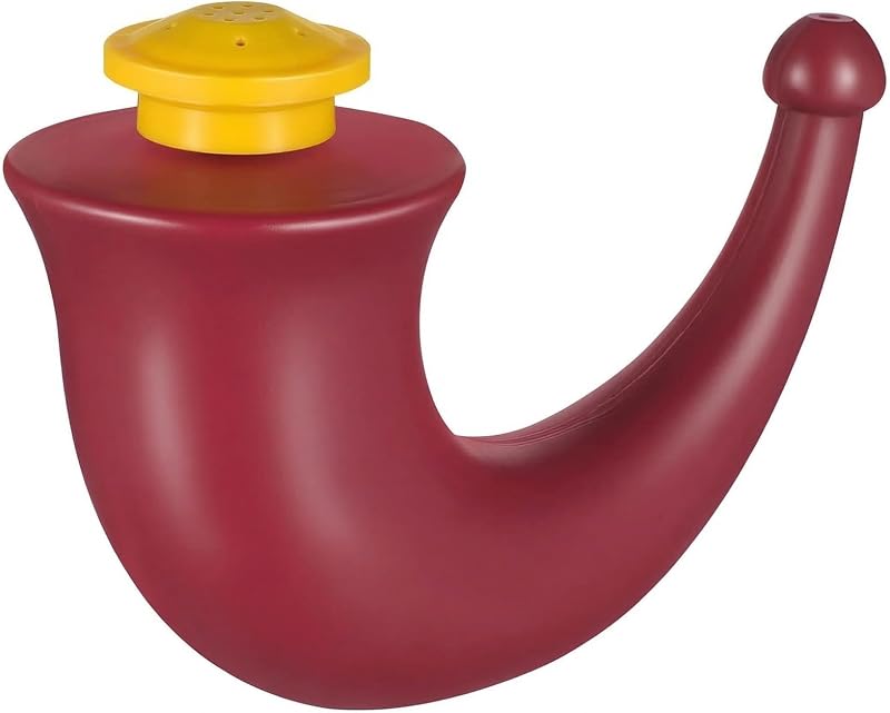 tiyiyok Pot Neti De Yoga, Rhino Horn, Nettoyeur De Corne Rouge, Conception Compacte Convient Pour Nettoyer Les Voies Nasales Et Soulager L'Inconfort Quotidien