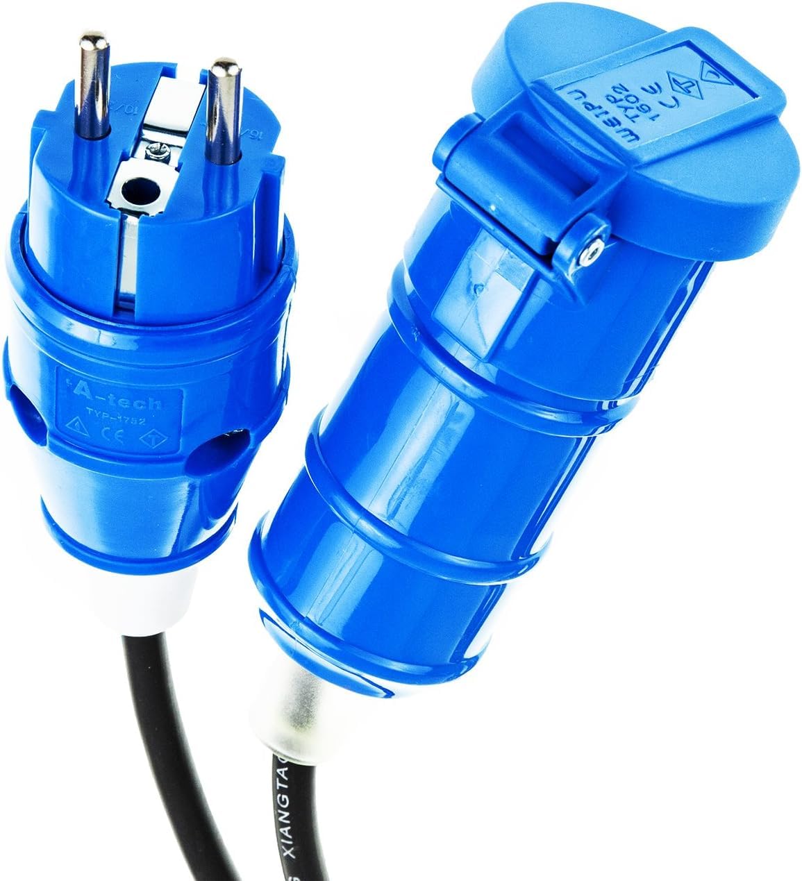 Regulador de Intensidad 3M de 2000W y Cable de Interruptor de Luz Regulable para Lámpara de Sal con Enchufe, Bombilla de Filamento de Tungsteno con Enchufe Europeo de Doble Car