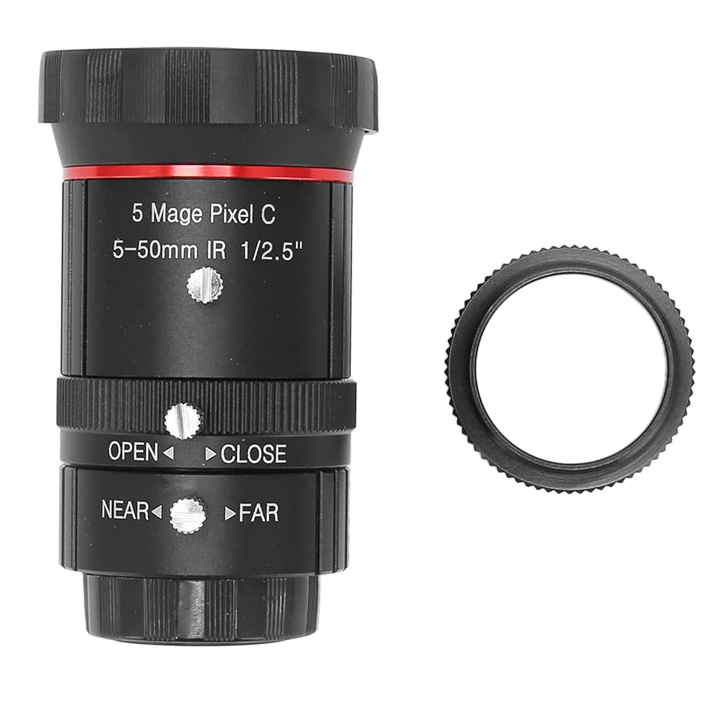 Amazon | 5 ～ 50mm C マウント ズーム レンズ、5MP 産業用