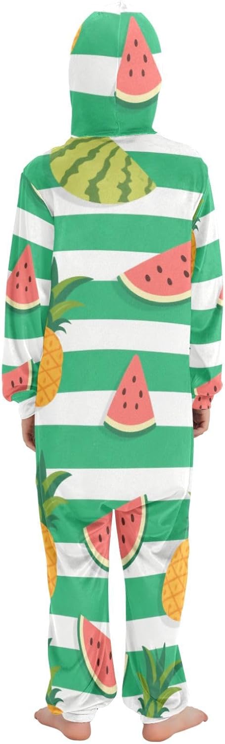 Pajama Cute Soft Hooded Loungewear Sleepwear for Unisex 4-14Y