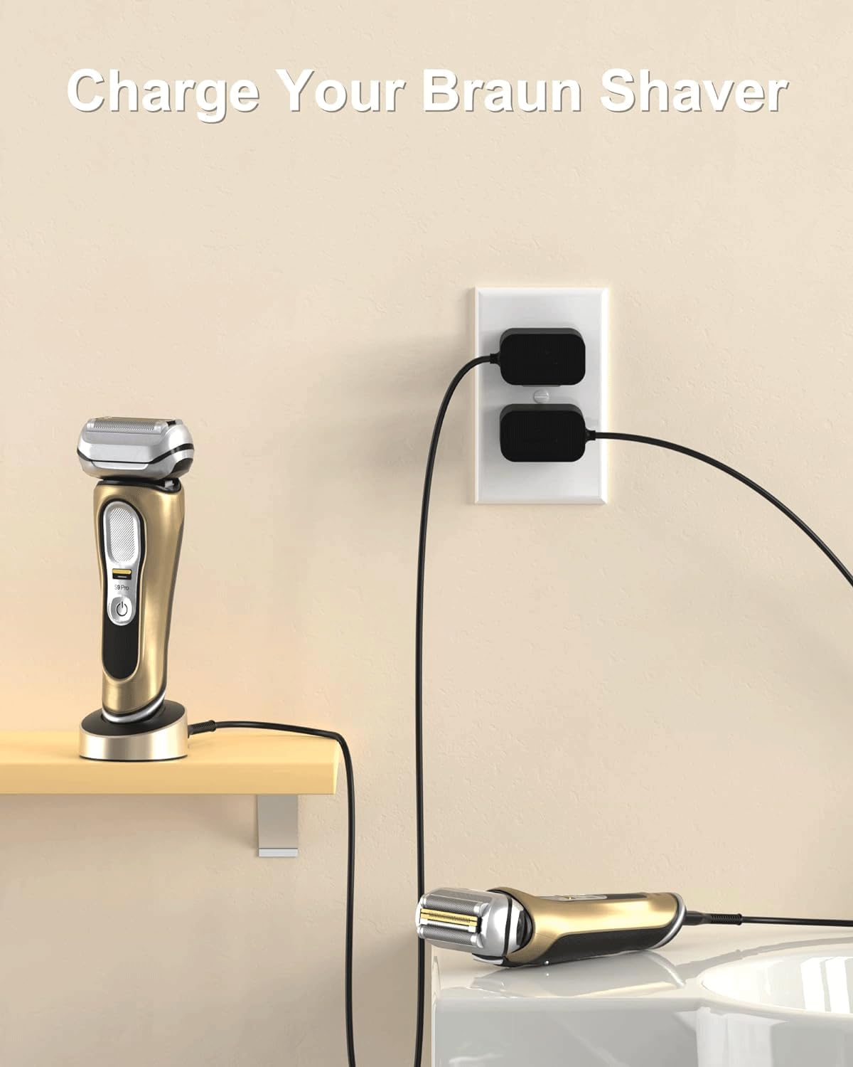 Amazon.com: Shaver Charger compatible with Braun Shaver 9 8 7 6 5