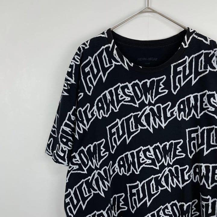 Amazon.co.jp: fucking awesome ファッキンオーサム 総柄ロゴ Tシャツ