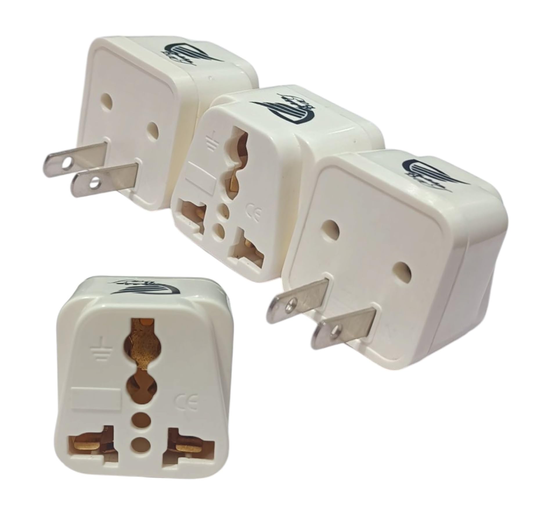 Vadda Bai India to US Travel Adapter – Universal Plug Converter – India to USA, Japan, Canada, Philippines, Mexico, Brazil, Cuba, Thailand, Taiwan, Panama – for Mobile, Laptop, Camera – 4 Pack – White-image-36