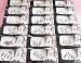 10 Wholesale packs Long Bindis/Face Gems Jewels/Fancy Bindis Lots/Bollywood Bindi Packs/Multi Color Bindis/Eye Forehead Belly Dance Jewelry